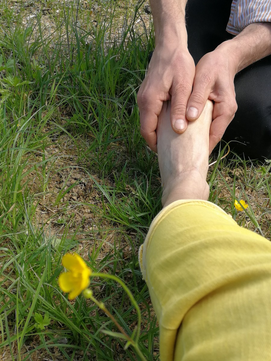 massaggio dei piedi al parco della mandria